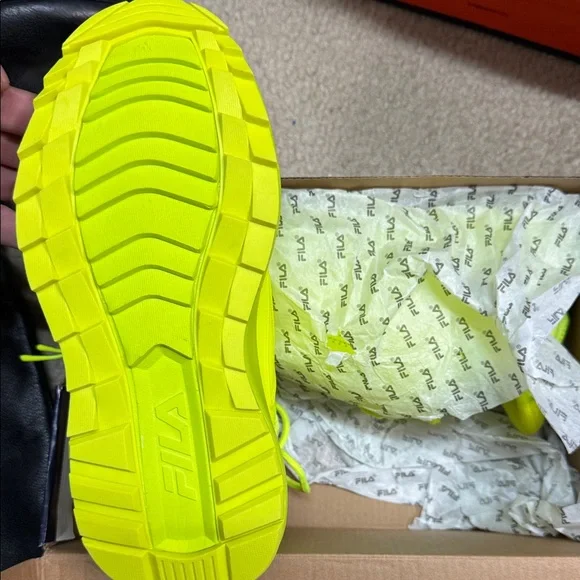 Fila Kids Vibrant Yellow Sneakers - Picture 2 of 4